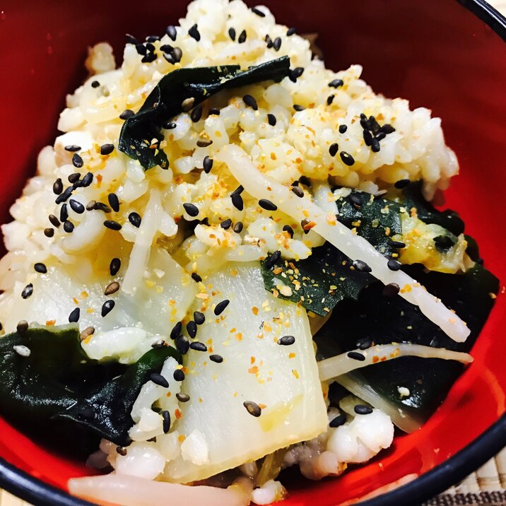 リメイク うに海苔とわかめ入りゴマ味噌汁雑炊 レシピ 作り方 By たかまさ 楽天レシピ リメイク うに海苔とわかめ入りゴマ味噌汁雑炊 レシピ 作り方 By たかまさ 楽天レシピ